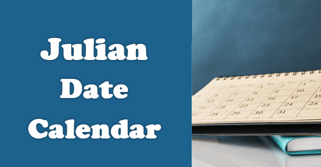 Julian Date Calendar